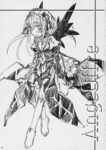 Rating: Safe Score: 0 Tags: 1girl barefoot blush greyscale hairband image long_hair monochrome sketch solo suigintou traditional_media wings User: admin