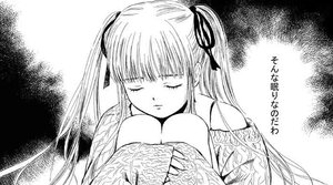 Rating: Safe Score: 0 Tags: 1girl bare_shoulders blush closed_eyes greyscale hair_ribbon image long_hair monochrome ribbon shinku sleeping solo twintails very_long_hair User: admin