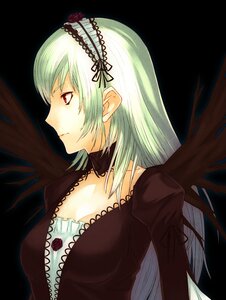 Rating: Safe Score: 0 Tags: 1girl black_background black_wings closed_mouth cross-laced_clothes detached_collar dress frills hairband image juliet_sleeves lolita_hairband long_hair long_sleeves photoshop_(medium) puffy_sleeves red_eyes rozen_maiden sentou silver_hair simple_background solo suigintou upper_body white_hair wings User: admin