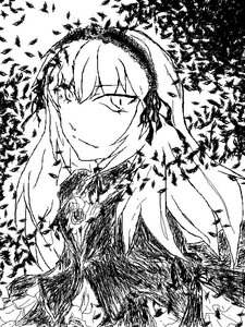 Rating: Safe Score: 0 Tags: 1girl flower greyscale image monochrome rose solo suigintou upper_body veil User: admin