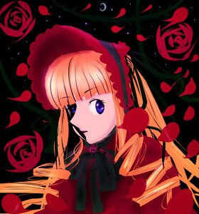 Rating: Safe Score: 0 Tags: 1girl bangs blonde_hair bonnet drill_hair flower image long_hair petals pink_rose red_flower red_rose ribbon rose rose_petals shinku solo twintails User: admin