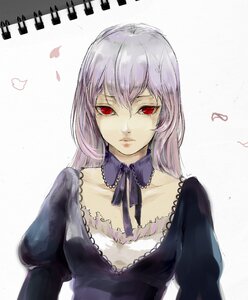Rating: Safe Score: 0 Tags: 1girl 8981 bad_id bad_pixiv_id black_dress dress frills image long_hair long_sleeves looking_at_viewer red_eyes ribbon rozen_maiden silver_hair solo striped striped_background suigintou upper_body vertical_stripes User: admin