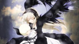 Rating: Safe Score: 0 Tags: 1girl bangs black_dress black_ribbon black_wings closed_eyes closed_mouth dress floating_hair flower frilled_sleeves frills gothic_lolita hairband image lolita_fashion long_hair long_sleeves ribbon rose silver_hair smile solo suigintou very_long_hair wings User: admin