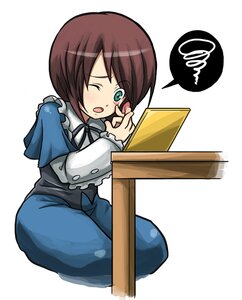 Rating: Safe Score: 0 Tags: 1girl aka_(s3637) bad_id bad_pixiv_id blue_dress blush brown_hair contact_lens frills green_eyes image kneeling long_sleeves one_eye_closed open_mouth photoshop_(medium) putting_in_contact_lens rozen_maiden short_hair simple_background sitting solo souseiseki spoken_squiggle squiggle white_background User: admin