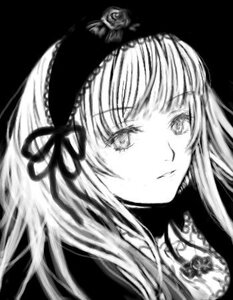 Rating: Safe Score: 0 Tags: 1girl auto_tagged bangs closed_mouth face flower greyscale hairband image long_hair looking_at_viewer monochrome ribbon rose simple_background solo suigintou User: admin