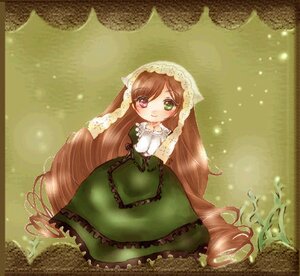 Rating: Safe Score: 0 Tags: 1girl brown_hair dress frills green_dress green_eyes heterochromia image lolita_fashion long_hair looking_at_viewer red_eyes smile solo suiseiseki very_long_hair User: admin