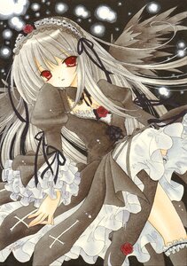 Rating: Safe Score: 0 Tags: 1girl auto_tagged cross dress flower frills gothic_lolita hairband image lace lolita_fashion lolita_hairband long_hair long_sleeves marker_(medium) pastel_(medium) red_eyes red_flower red_rose ribbon rose silver_hair solo suigintou thighhighs traditional_media wings User: admin