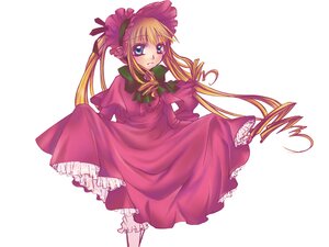 Rating: Safe Score: 0 Tags: 1girl blonde_hair bloomers blue_eyes bonnet bow bowtie dress flower image long_hair long_sleeves looking_at_viewer pink_flower pink_rose red_dress rose shinku simple_background solo standing twintails underwear very_long_hair white_background User: admin