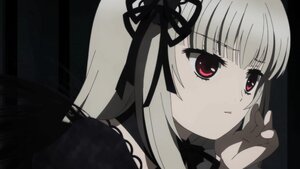 Rating: Safe Score: 2 Tags: 1girl bangs black_ribbon closed_mouth dress expressionless eyebrows_visible_through_hair hair_ribbon hairband image long_hair looking_at_viewer red_eyes ribbon simple_background solo suigintou User: admin