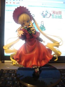 Rating: Safe Score: 0 Tags: 1girl bangs blonde_hair bonnet doll dress full_body hat long_hair long_sleeves looking_at_viewer photo red_dress shinku shoes solo standing suitcase twintails very_long_hair User: admin