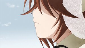 Rating: Safe Score: 0 Tags: 1girl brown_hair closed_mouth face from_side gradient gradient_background image portrait profile ribbon solo suiseiseki User: admin