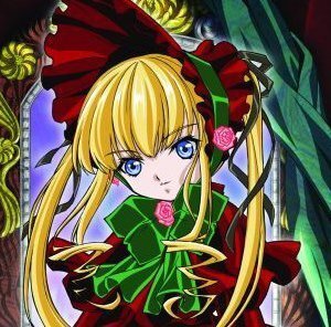 Rating: Safe Score: 0 Tags: 1girl bangs blonde_hair blue_eyes bow bowtie dress flower green_bow green_neckwear image long_hair long_sleeves looking_at_viewer marker_(medium) pink_rose red_dress rose shinku sidelocks solo twintails upper_body User: admin