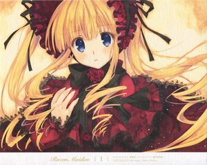 Rating: Safe Score: 0 Tags: 1girl :o auto_tagged bangs blonde_hair blue_eyes blush bow dress flower hair_ribbon image long_hair long_sleeves looking_at_viewer parted_lips ribbon rose shinku sidelocks simple_background solo twintails User: admin