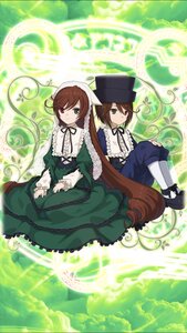 Rating: Safe Score: 0 Tags: 2girls blue_dress brown_hair dress frills green_dress green_eyes hat heterochromia image long_hair long_sleeves looking_at_viewer multiple_girls pair pantyhose red_eyes ribbon short_hair siblings sisters sitting souseiseki suiseiseki twins very_long_hair User: admin