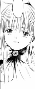 Rating: Safe Score: 0 Tags: 1girl bangs blush close-up flower greyscale image looking_at_viewer monochrome parted_lips rose shinku solo User: admin