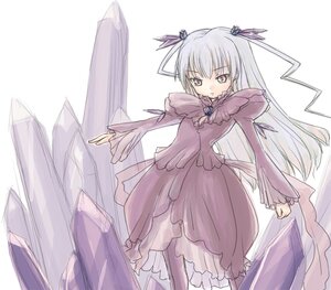 Rating: Safe Score: 0 Tags: 1girl barasuishou closed_mouth dress frills hair_ornament image long_dress long_hair long_sleeves looking_at_viewer ribbon see-through silver_hair simple_background solo standing suigintou two_side_up very_long_hair white_background yellow_eyes User: admin