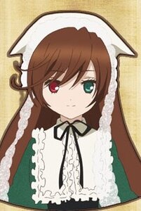 Rating: Safe Score: 0 Tags: 1girl brown_hair dress frills green_dress head_scarf heterochromia image long_hair long_sleeves looking_at_viewer red_eyes simple_background solo suiseiseki upper_body User: admin