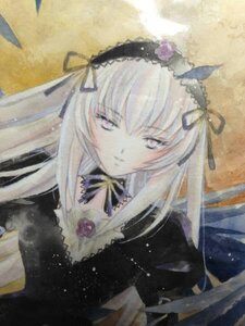 Rating: Safe Score: 0 Tags: 1girl black_dress black_ribbon black_wings closed_mouth detached_collar dress flower frills hairband image long_hair long_sleeves ribbon rose silver_hair solo suigintou traditional_media upper_body very_long_hair wings User: admin