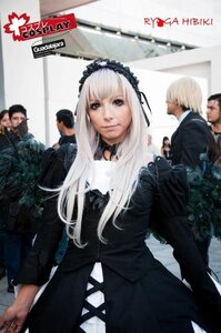Rating: Safe Score: 0 Tags: 1girl 6+boys blonde_hair blurry blurry_background depth_of_field dress gothic_lolita lolita_fashion long_hair long_sleeves looking_at_viewer multiple_boys photo realistic smile solo suigintou white_hair User: admin