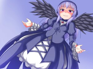 Rating: Safe Score: 0 Tags: 1girl black_wings blush dress feathered_wings frills hairband image juliet_sleeves lolita_fashion long_hair long_sleeves looking_at_viewer puffy_sleeves purple_eyes silver_hair smile solo suigintou wings User: admin