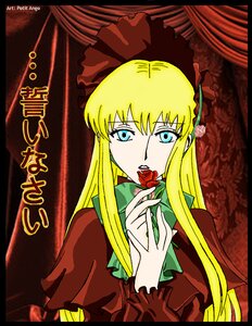 Rating: Safe Score: 0 Tags: 1girl black_border blonde_hair blue_eyes bonnet bow capelet curtains dress flower green_bow green_neckwear image letterboxed long_hair long_sleeves looking_at_viewer pillarboxed red_capelet red_flower red_rose rose shinku sidelocks solo upper_body User: admin
