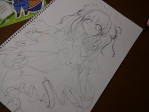 Rating: Safe Score: 0 Tags: 1girl dress drill_hair frills image long_hair long_sleeves looking_at_viewer photo shinku sketch smile solo traditional_media twin_drills twintails very_long_hair User: admin
