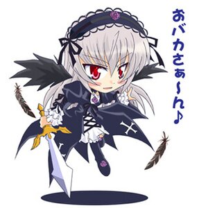 Rating: Safe Score: 0 Tags: 1girl black_wings chibi dress feathers flower frills full_body hairband holding image long_hair long_sleeves red_eyes rose silver_hair simple_background solo suigintou weapon white_background wings User: admin