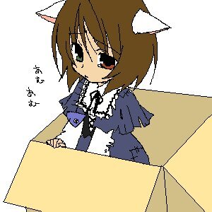 Rating: Safe Score: 0 Tags: 1girl animal_ears apron blue_dress brown_eyes brown_hair cat_ears dress image in_box juliet_sleeves long_sleeves looking_at_viewer simple_background smile solo souseiseki white_background User: admin