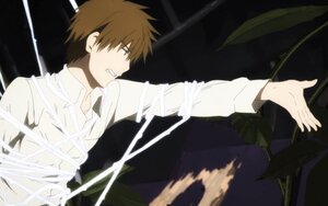 Rating: Safe Score: 0 Tags: 1boy brown_eyes brown_hair clenched_teeth collared_shirt dress_shirt human long_sleeves sakurada_jun screenshot shirt solo teeth upper_body white_shirt User: admin