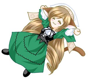 Rating: Safe Score: 0 Tags: 1girl animal_ears arms_up brown_hair cat_ears chibi closed_eyes dress green_dress image long_hair long_sleeves smile solo striped suiseiseki tail vertical_stripes very_long_hair white_background User: admin