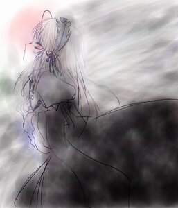 Rating: Safe Score: 0 Tags: 1girl black_dress black_ribbon dress frills hairband image juliet_sleeves long_hair long_sleeves puffy_sleeves rain red_eyes ribbon silver_hair solo suigintou very_long_hair wings User: admin