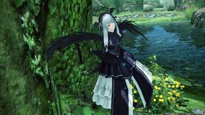 Rating: Safe Score: 0 Tags: 1girl black_dress closed_mouth day dress eyebrows_visible_through_hair flower grass hairband image long_hair long_sleeves looking_at_viewer nature outdoors solo standing suigintou tree water User: admin