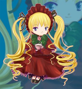 Rating: Safe Score: 0 Tags: 1girl blonde_hair blue_eyes blurry bonnet bow bowtie capelet cup dress drill_hair flower full_body green_bow green_neckwear holding_cup image long_hair long_sleeves looking_at_viewer red_dress rose saucer shinku sidelocks smile solo tea teacup twin_drills twintails very_long_hair User: admin