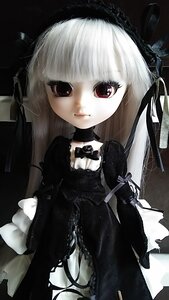 Rating: Safe Score: 0 Tags: 1girl bangs black_dress blunt_bangs choker closed_mouth doll dress frills gothic_lolita hairband lace lolita_fashion long_hair long_sleeves looking_at_viewer ribbon solo suigintou upper_body white_hair User: admin