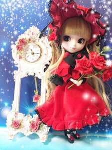 Rating: Safe Score: 0 Tags: 1girl blonde_hair blue_background bow doll dress flower lolita_fashion long_hair pink_flower pink_rose red_dress red_flower red_rose rose shinku shoes solo sparkle sparkle_background very_long_hair white_rose yellow_rose User: admin