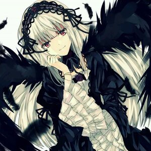 Rating: Safe Score: 0 Tags: 1girl bangs black_dress black_feathers black_wings dress feathered_wings feathers flower frills gothic_lolita hairband image lolita_fashion lolita_hairband long_hair long_sleeves looking_at_viewer pink_eyes ribbon rose silver_hair smile solo suigintou very_long_hair wings User: admin