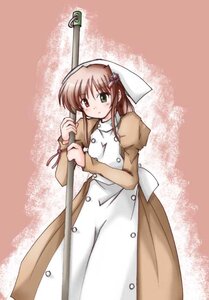 Rating: Safe Score: 0 Tags: 1girl blush brown_hair cowboy_shot dress green_eyes hair_ornament heterochromia image juliet_sleeves long_sleeves looking_at_viewer puffy_sleeves solo standing suiseiseki User: admin