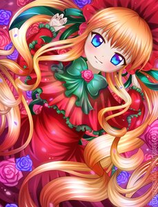 Rating: Safe Score: 0 Tags: 1girl blonde_hair blue_eyes blue_flower blue_rose blush bow capelet dress drill_hair flower green_bow image long_hair lying on_back pink_flower pink_rose purple_flower purple_rose red_capelet red_flower red_rose rose rose_petals shinku smile solo thorns twin_drills very_long_hair vines yellow_flower yellow_rose User: admin