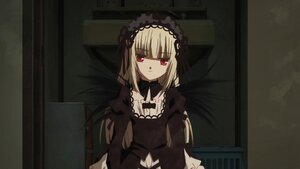 Rating: Safe Score: 0 Tags: 1girl auto_tagged bangs black_dress dress frills gothic_lolita hairband image juliet_sleeves lolita_fashion long_hair long_sleeves looking_at_viewer red_eyes ribbon solo suigintou User: admin