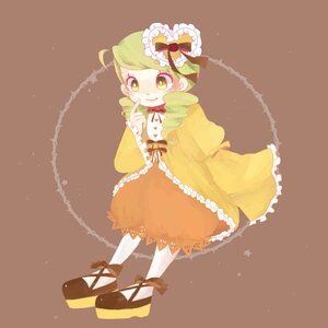 Rating: Safe Score: 0 Tags: 1girl bow brown_background dress drill_hair frills full_body green_hair image kanaria long_sleeves pantyhose ribbon shoes simple_background smile solo white_legwear wide_sleeves yellow_dress yellow_eyes User: admin