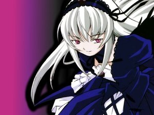 Rating: Safe Score: 0 Tags: 1girl black_wings detached_collar dress frilled_sleeves frills hairband image juliet_sleeves long_hair long_sleeves looking_at_viewer pink_eyes silver_hair solo suigintou wings User: admin