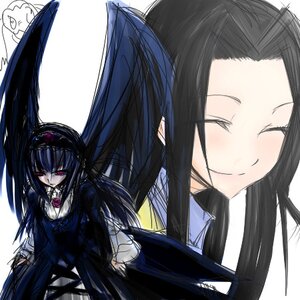 Rating: Safe Score: 0 Tags: 1girl black_hair black_wings closed_eyes closed_mouth dress frills hairband image long_hair long_sleeves multiple_views rose simple_background smile solo suigintou white_background wings User: admin
