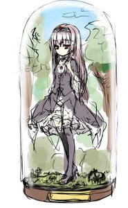 Rating: Safe Score: 0 Tags: 1girl bangs black_legwear closed_mouth dress eyebrows_visible_through_hair full_body hairband image long_hair long_sleeves looking_at_viewer red_eyes sketch solo standing suigintou thighhighs very_long_hair User: admin