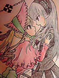 Rating: Safe Score: 0 Tags: 2girls blonde_hair dress frills hat image long_hair long_sleeves multiple_girls pair profile shinku suigintou User: admin