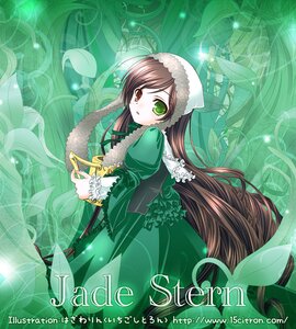 Rating: Safe Score: 0 Tags: 1girl brown_hair copyright_name dress frills green_dress green_eyes green_theme hat head_scarf heterochromia image long_hair long_sleeves looking_at_viewer plant red_eyes solo suiseiseki very_long_hair watering_can User: admin
