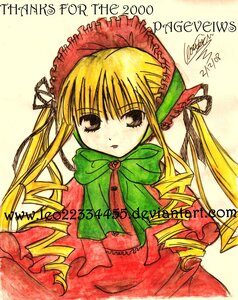 Rating: Safe Score: 0 Tags: 1girl blonde_hair bonnet bow bowtie dress image long_hair long_sleeves looking_at_viewer red_dress shinku simple_background solo traditional_media twintails very_long_hair yellow_background User: admin