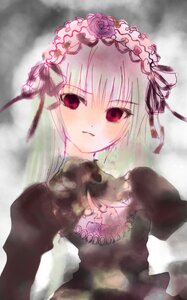 Rating: Safe Score: 0 Tags: 1girl black_dress dress flower frills hairband image juliet_sleeves long_hair long_sleeves looking_at_viewer puffy_sleeves red_eyes ribbon rose silver_hair solo suigintou User: admin