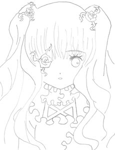 Rating: Safe Score: 0 Tags: 1girl bangs blush eyebrows_visible_through_hair flower greyscale hair_flower hair_ornament image kirakishou long_hair looking_at_viewer monochrome parted_lips rose simple_background solo upper_body veil white_background User: admin