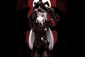 Rating: Safe Score: 0 Tags: 1girl armband belt hat image iron_cross long_hair military military_uniform one_eye_closed peaked_cap red_eyes solo suigintou swastika uniform very_long_hair wings User: admin