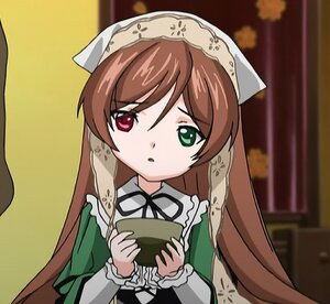 Rating: Safe Score: 0 Tags: 1girl brown_hair cup dress green_dress green_eyes head_scarf heterochromia holding image long_hair long_sleeves looking_at_viewer red_eyes solo suiseiseki very_long_hair User: admin